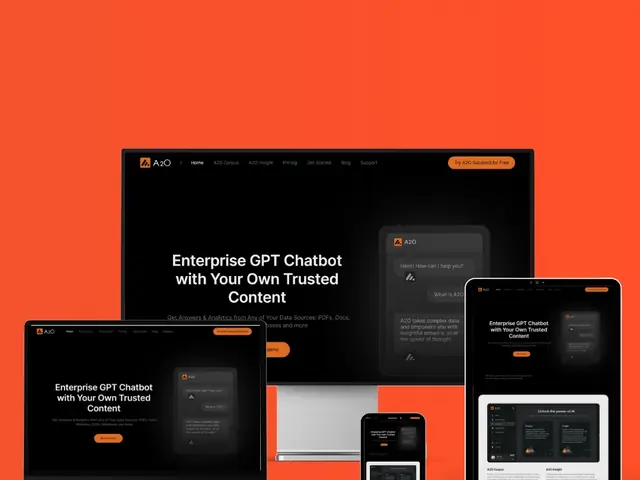 A2O enterprise AI chatbot SaaS website built by iTech19